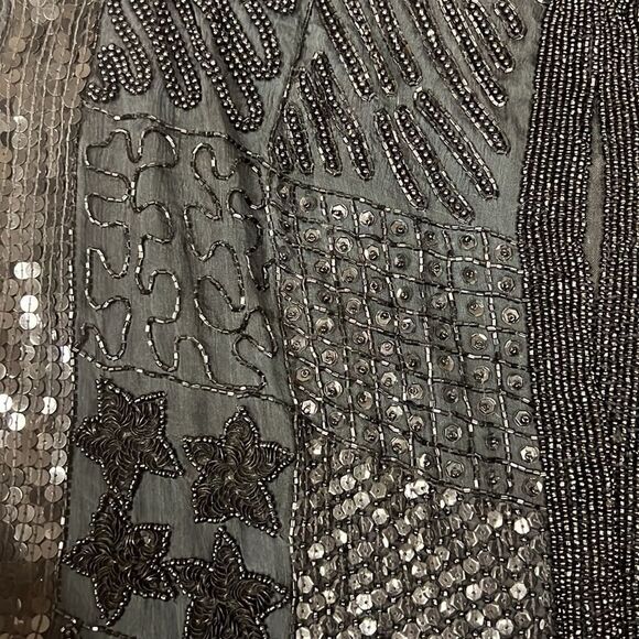 Joseph Le Bon beaded and sequined longline jacket. M - Picture 9 of 12